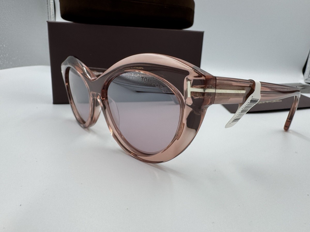 Tom Ford Sunglasses Toni TF1111 72Z 55mm Crystal Pink Frame W