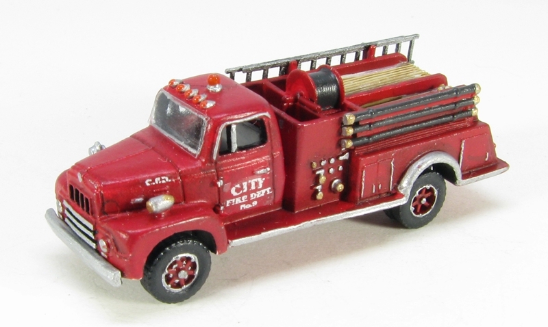N Scale Fire Engine 1950s R-190 Fire Truck Model Unassembled Resin N Scale R-190 Fire Truck ...