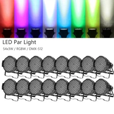16PCS 180W RGBW LED Par Light DMX Stage DJ Par Can Light Party Lights Wash Light