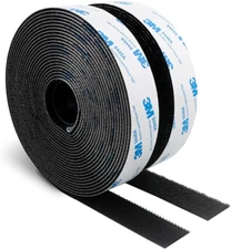 3M Hook and Loop Self Adhesive Tape 1" X 20Ft 9448A Sticky Back Interlocking Nyl