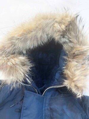 Vintage Spiewak N-3B Parka Fur Hooded Military Coat Flight Jacket