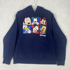 Disney Mickey Mouse and Friends Sweater Adult Medium Blue Hoodie Pullover