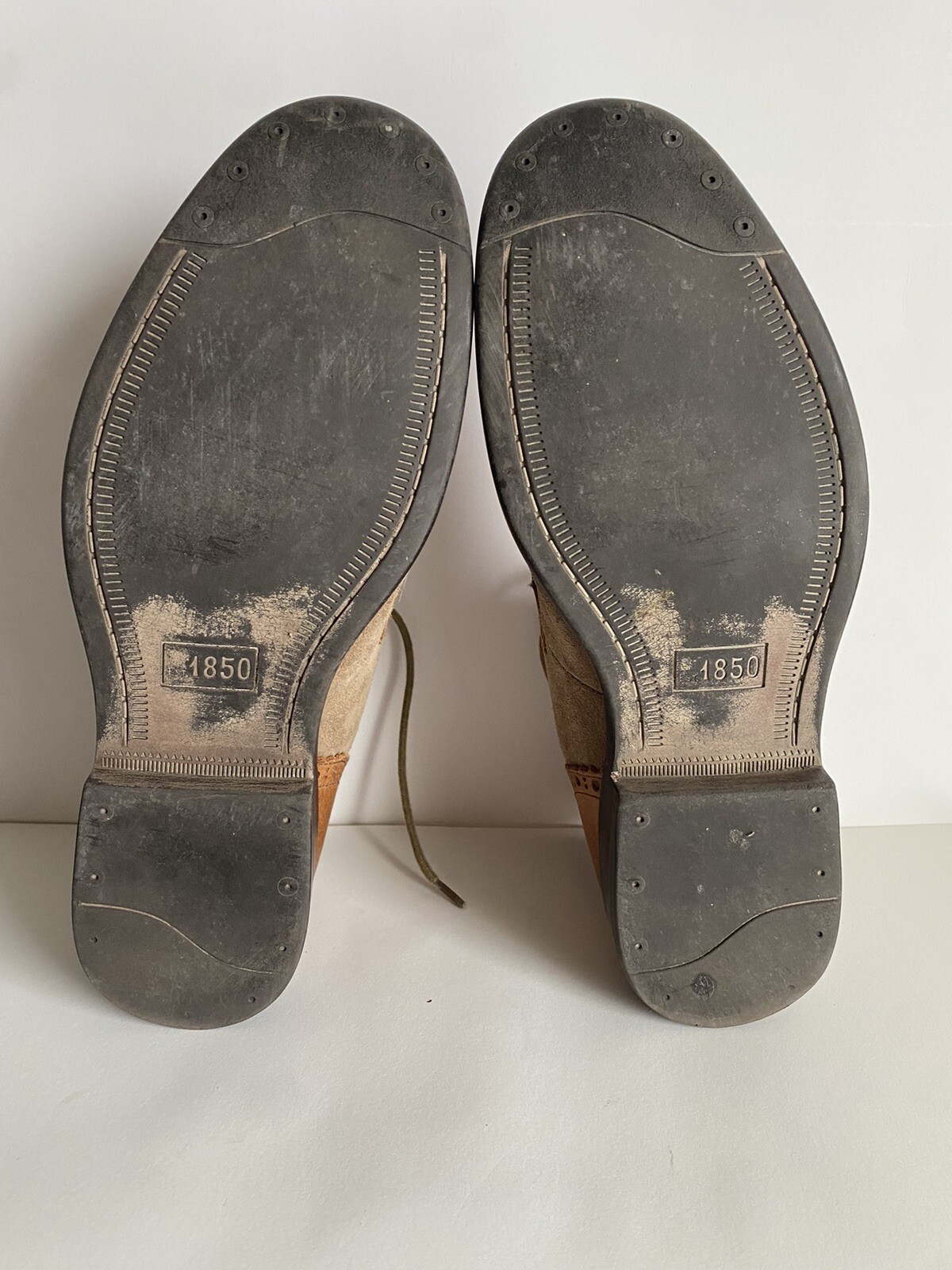 SAOLA Scarpe Johnston & Murphy da uomo marroni taglia 8 5 con lacci abito comfort camoscio Oxford