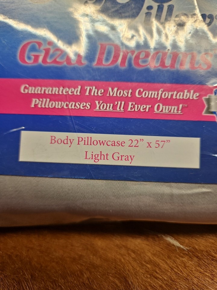 My Pillow Giza Body Pillowcase Light Grey eBay