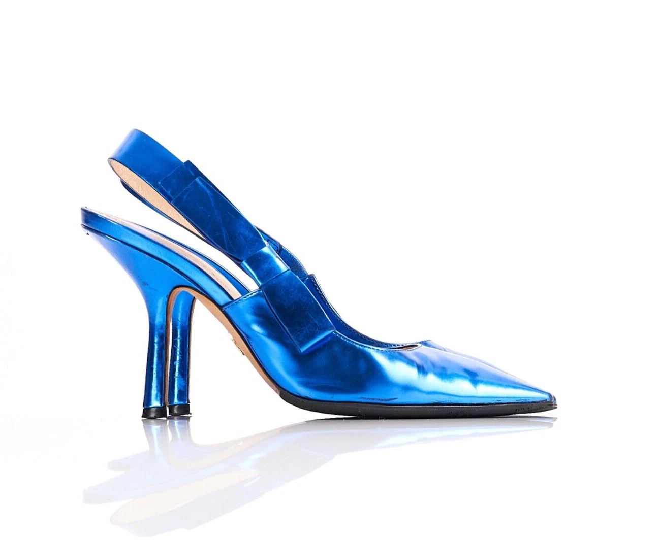 Dior   Escarpins Sweet D   Chaussures à talons hauts nœud en cuir bleu   36/ UK3 