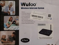 Wuloo 10Channel Wireless Intercom System for Home Office Room 6 Pack W666-P6