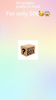 Mm2 Box with 50 GODLYS  