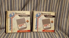Playstation 1 Memory Card holders with 2 memory cards