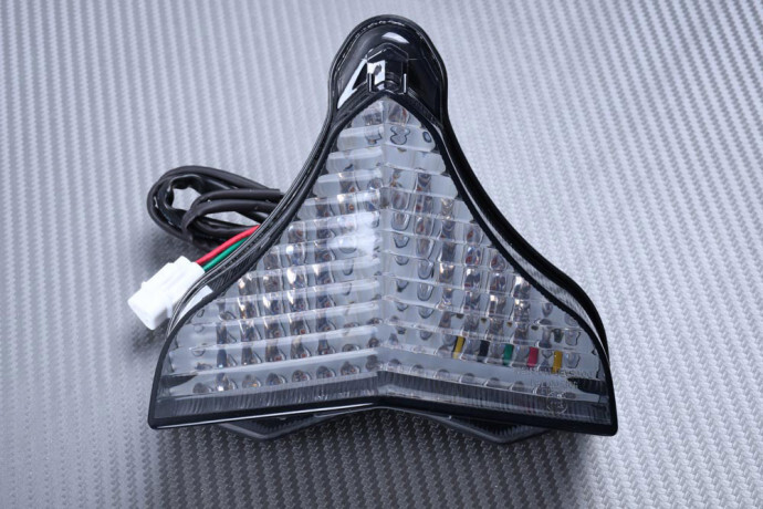 Feu arrière LED clignotant moto Yamaha YZF-R1 2009 2010 2011 optique stop fumé