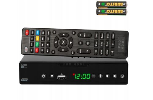 Dekoder TV DVB-T2 HEVC H.265 Tuner HDMI Scart USB FULL HD Pilot MP3 WMA JPEG - Zdjęcie 1 z 7