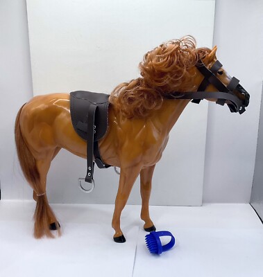Sindy Doll Kid Kreations Riding Club Horse, Saddle & Brush Brand New De-Boxed.