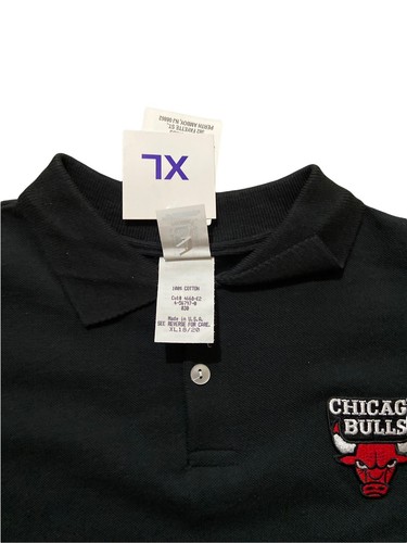 Chicago Bulls Sportonics Polo Boys XL 18 - 20 100% Cotton NWT Made in USA - Picture 3 of 9