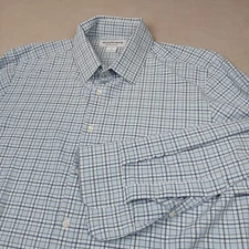 Mizzen + Main Large Mens Shirt Trim Slim Athleisure Performance Stretch