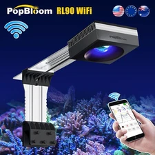 PopBloom RL90 Reef LED Light 100W Aquarium Light for SPS LPS Saltwater Aquarium