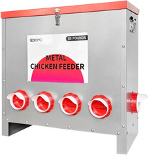 Automatic Metal Poultry Feeder No Waste Large Capacity 85-120LBS Weatherproof An
