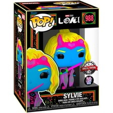 Funko Figura Pop Marvel Loki Silvye Black Light Exclusive
