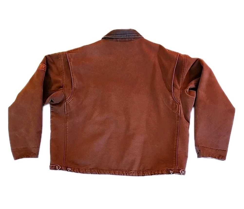 VTG Sorel Chore Coat Rugged Workwear Canvas Quilted Barn Jacket Brown Mens XXL