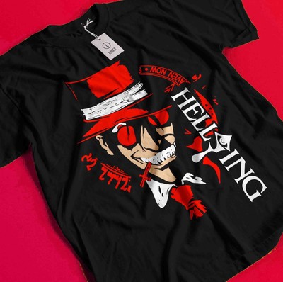 Hellsing Shirt Alucard Tshirt Seras Victoria T-Shirt Vampire Tee Anime Dracula