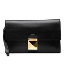 Valentino Rockstuds Leather Clutch Bag Women Black One Size