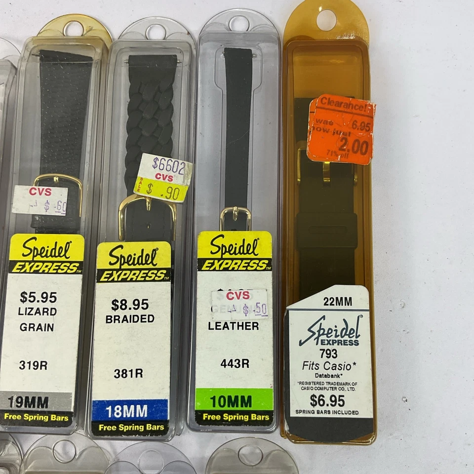 Lote de correas de reloj Speidel Express nuevas varias vintage 9 Foto 4 de 4