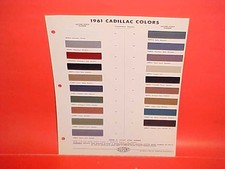 1961 Cadillac Eldorado Biarritz Deville Convertible Fleetwood Paint Chips Dup1