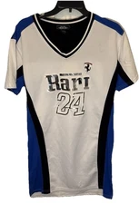 Ferrari Rari 24 Women’s Dress Shirt Bare Fox Queen Large White Blue