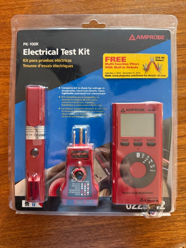 Amprobe PK-100R Electrical Test Kit - NEW