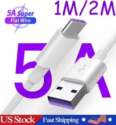 5A Fast Charging USB C Cable Phone Charger Data Micro USB Type C Cable New