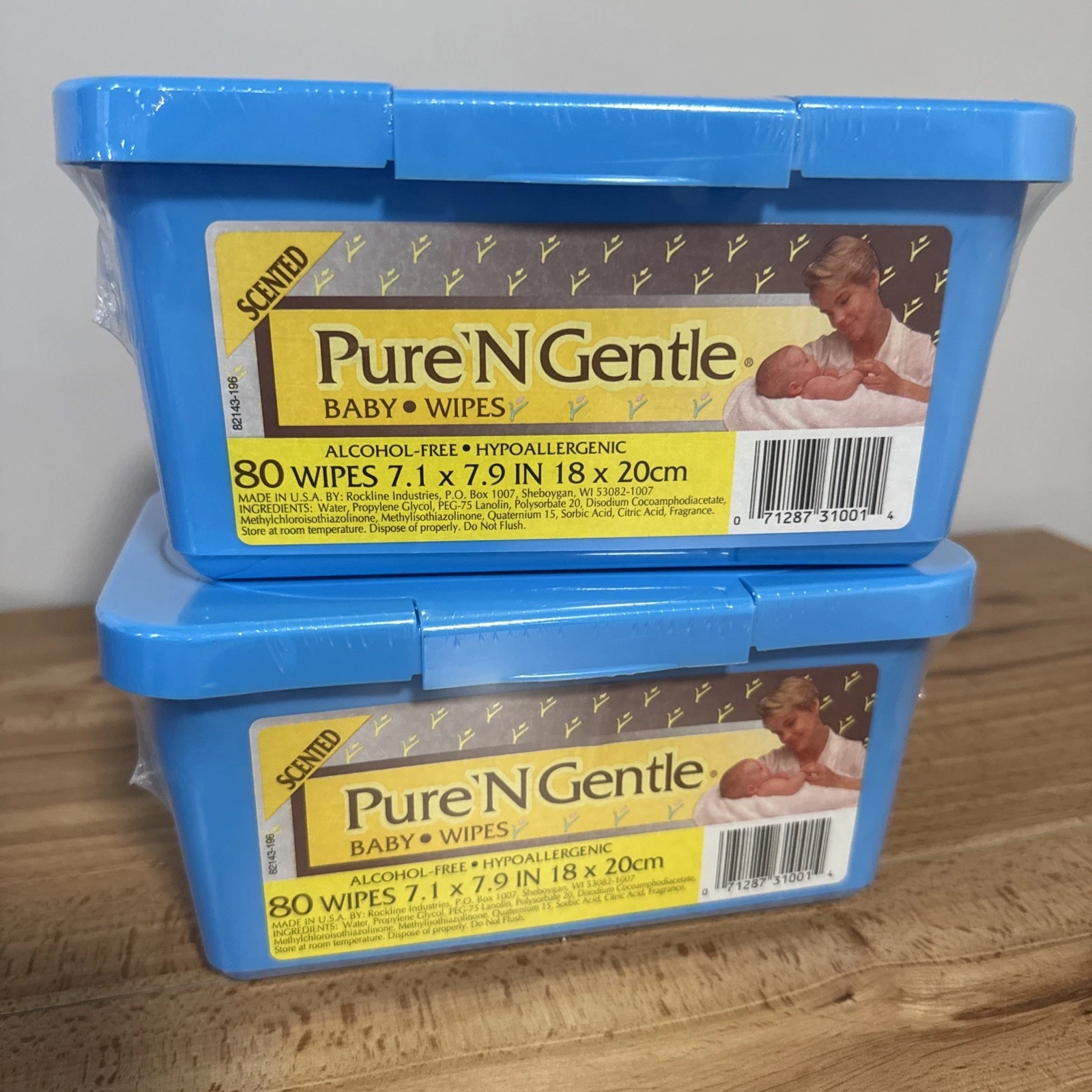 VTG Lot of 2 NOS SEALED PureN' Gentle Pure N Gentle Baby Wipes Props 80 Wipes
Opens in a new window 