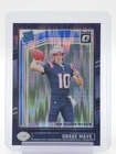 DRAKE MAYE 2024 DONRUSS OPTIC PURPLE SHOCK RATED ROOKIE #229 PATRIOTS Q7213
