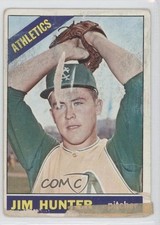 1966 Topps Catfish Hunter Jim Hunter #36 HOF 0e3