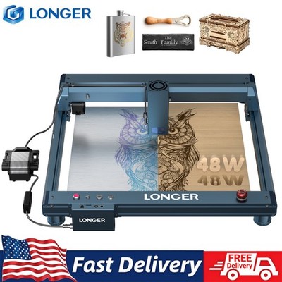 Longer Laser B1 40W Laser Engraver Cutter with Auto Air Assist, 17.72x17.32 inch