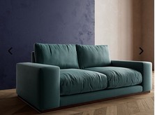 Swoon Denver 2 Seater Sofa In Airforce Easy Velvet RRP £2029