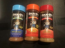 Dan-O's Various Seasoning 3.5oz LOT of 3 THREE)! Taco, Spicy and Sea-soning!