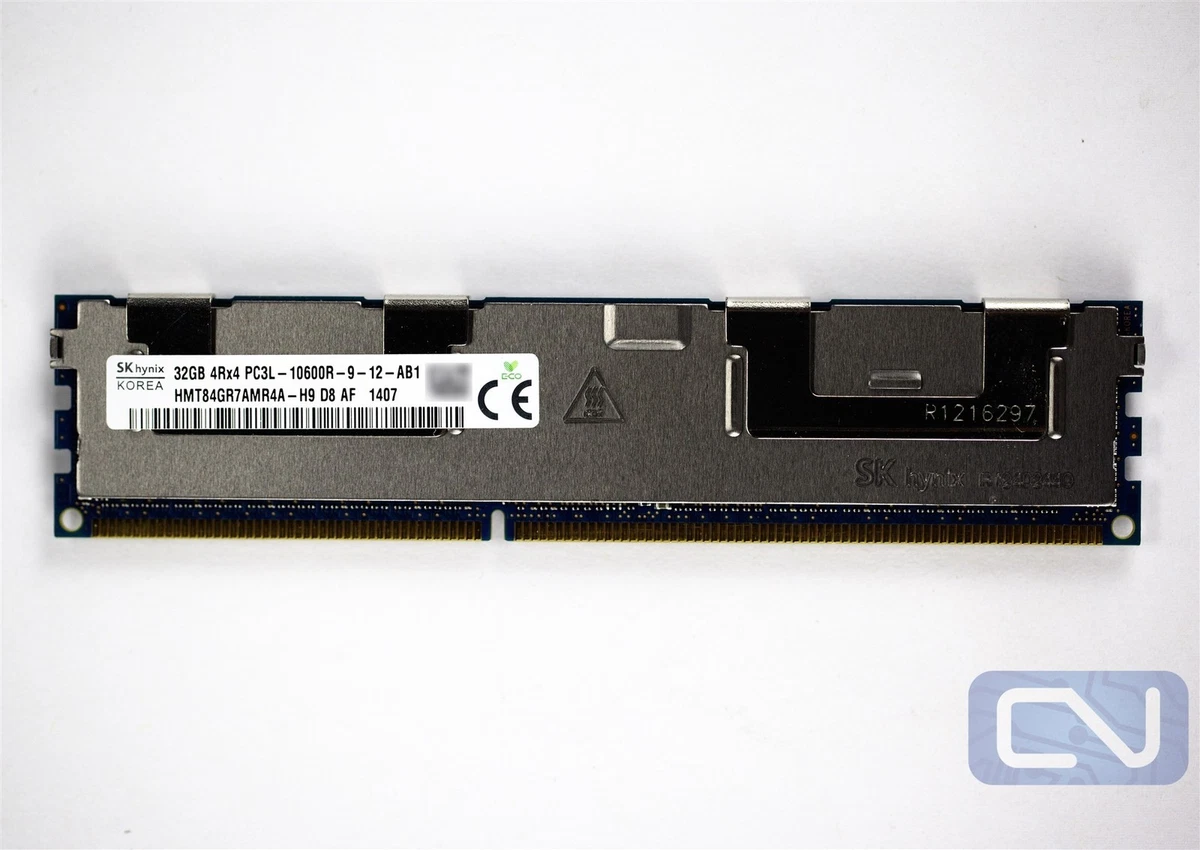 PC3-10600 (DDR3-1333) Bus Speed Server RAM 32 GB Capacity per