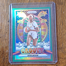 Panini 2025 Prizm WNBA Rickea Jackson Green Groovy #6 Basketball Sparks
