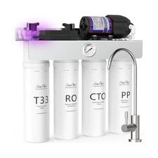 SimPure T1-400UV Tankless Reverse Osmosis System with UV, NSF/ANSI 58 Certifi...