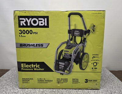 #ad RYOBI RY143011VNM 3000 psi 1.1gpm Brushless Pressure Washer $299.99