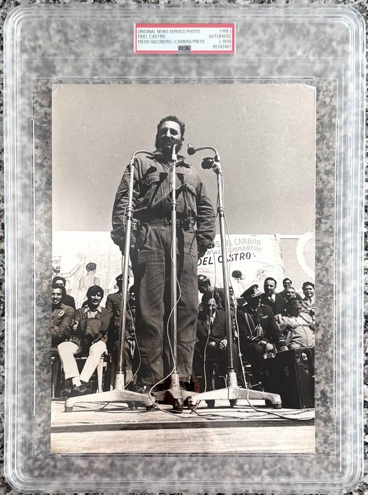 Fidel Castro 1970 "El Revolucionario se dirige a La Habana" PSA Tipo 1 Foto Original
