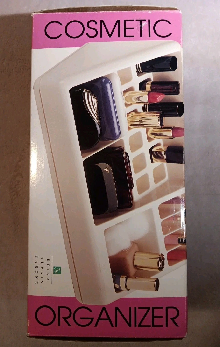 NOS Burtch Reina Alexis Barone Cosmetic Organizer VTG 1980’s With Original Box