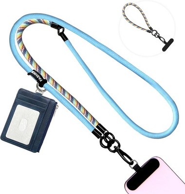 Save The Girls Phone Strap with Wallet,Clip and go Strap,Anti Theft Phone Lanyar