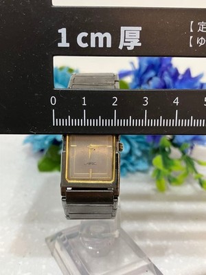 Seiko ARC Square Black Quartz Watch Used Good Condition SV408 | eBay