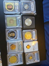 2016 Canadian Maple Leaf 1 oz .9999 Fine Silver Plus 9 Other Slabs Look At Pics