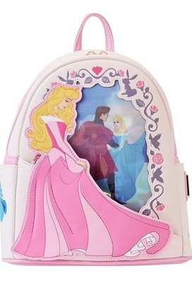 Loungefly Disney Prinzessin Aurora, Dornröschen Linsenszene Rucksack Neu mit Etikett