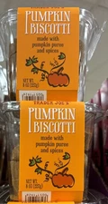 2 Packs Trader Joe's Pumpkin Biscotti 8 oz Each LIMITED 🎃🎃
