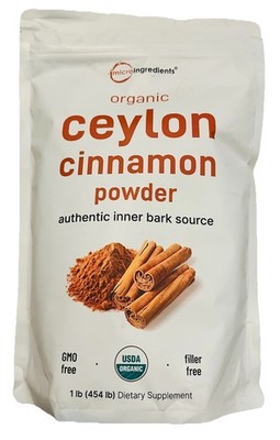 Organic Ceylon Cinnamon Powder, 1 lb | Premium Sri Lanka 1 Pound (Pack of 1) 