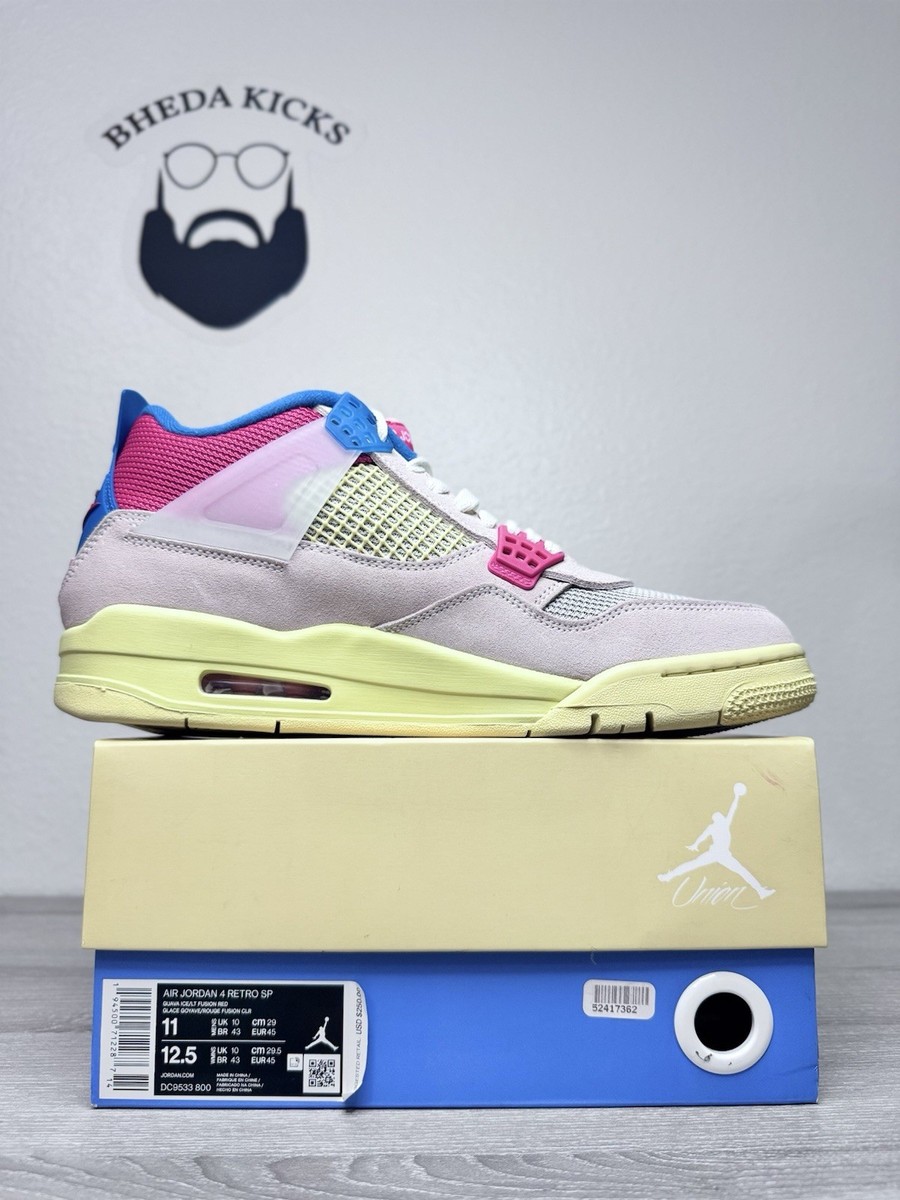 Size 11 - Jordan 4 Retro x Union LA Mid Guava Ice for sale online