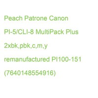 Peach Patrone Canon PI-5/CLI-8 Multipack Plus 2Xbk,Pbk,C,M,Y Remanufactured PI10