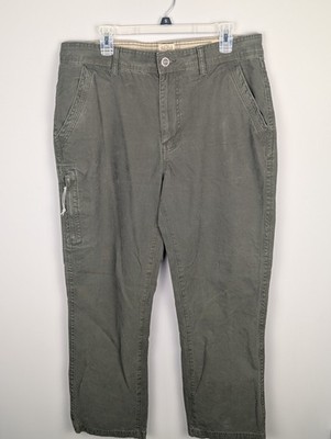 Redhead 36x30 Men Outdoor Work Pants Chino Canvas Cotton Green Utility Workwear