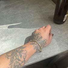 Armband König Kette geflochten, Gelbgold 585...